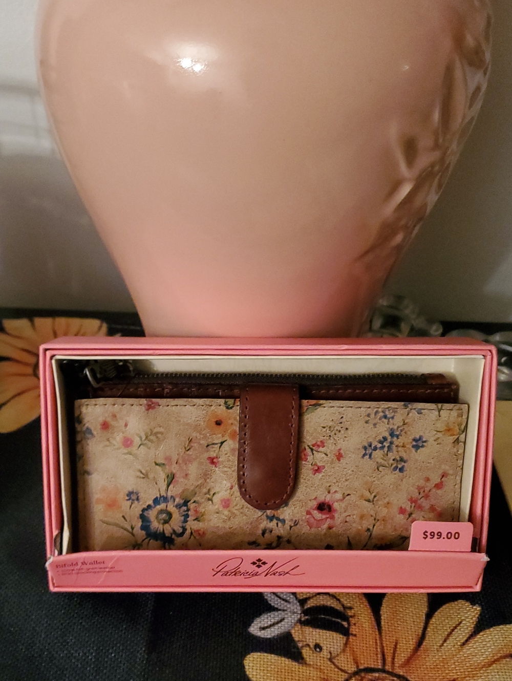 Patricia Nash Nazari Pairie Rose Leather Wallet